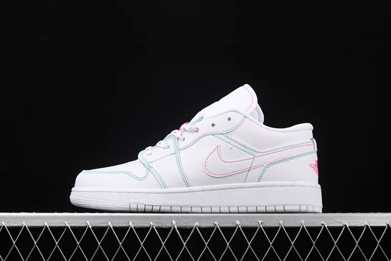 All categories Air Jordan Jordan series basketball shoes Air Jordan 1 Low Air Jordan 1 Low Shadow AJ1 Joe 1 pink line low-top cultural and leisure sports sneakers 554723-101
